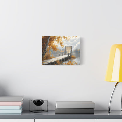 Autumn Serenity Wall Art, Cozy Home Decor, Nature Canvas, Fall Decor, Landscape Artwork, Gift for Nature Lovers