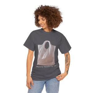 Funny Graphic Tee - Wanna Touch My Sac? Unisex Heavy Cotton Shirt, Gift for Friends, Casual Wear, Humor T-Shirt, Birthday Gift