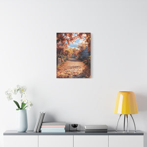 Autumn Landscape Canvas Wall Art Print, Fall Decor, Home Decoration, Nature Artwork, Seasonal Gift, Cozy Vibes, Rustic Wall Decor