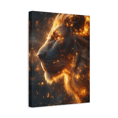 Majestic Lion Canvas Art - Wall Decor, Animal Print, Home Decoration, Gift for Animal Lovers, Stunning Wall Art