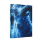 Majestic Blue Ram Canvas Print, Animal Wall Art, Home Decor, Gift for Nature Lovers, Unique Art Piece