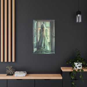 Haunting Matte Canvas Wall Art, Creepy Home Decor, Gothic Decor, Halloween Decoration, Spooky Art Piece
