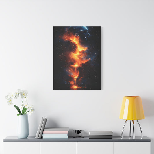 Cosmic Dreamscape Canvas Art, Abstract Wall Decor, Celestial Home Decor, Unique Gift for Space Lovers, Modern Art for Living Room