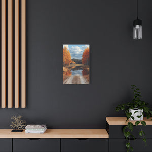 Autumn Landscape Canvas Print, Nature Wall Art, Fall Decor, Rustic Home Decor