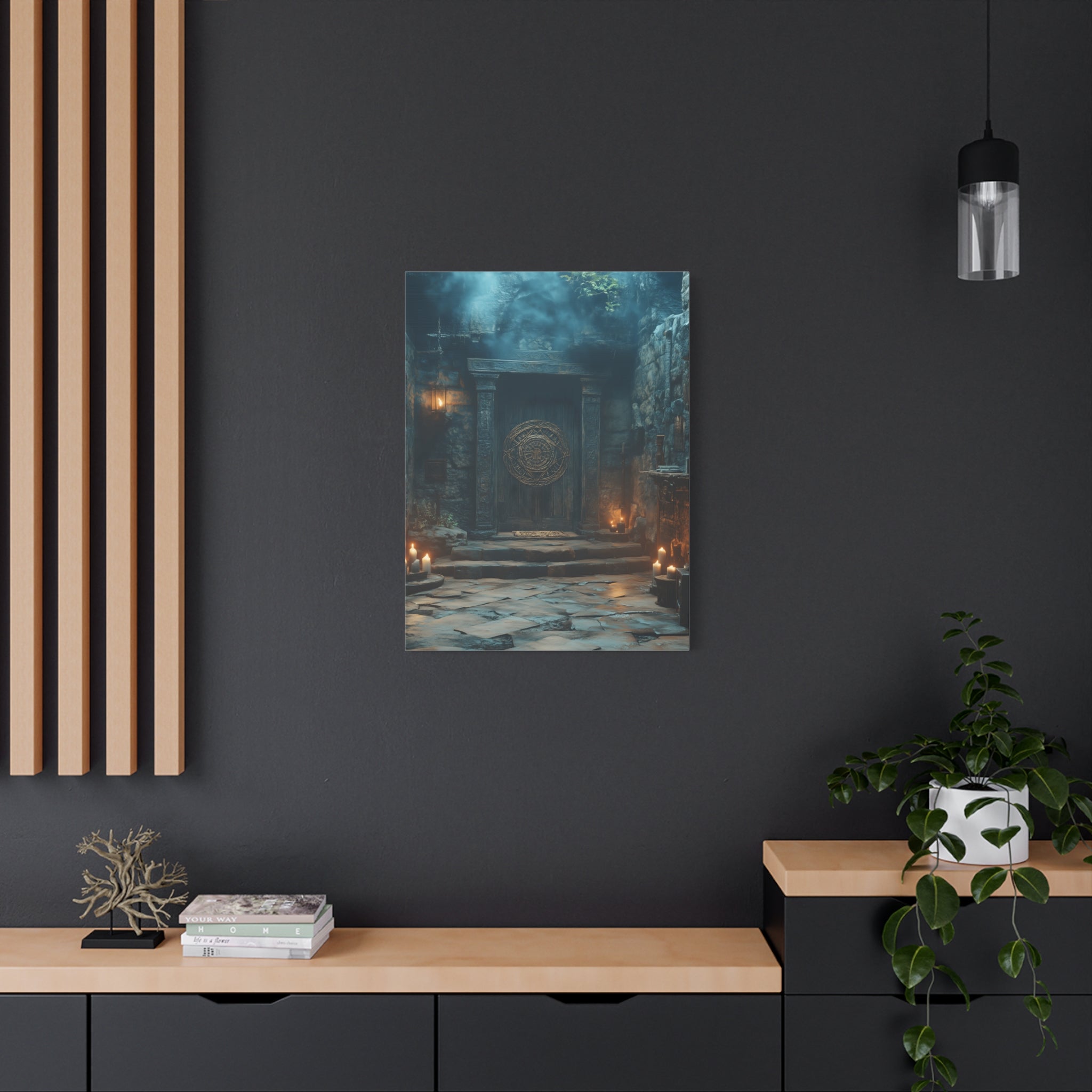 Mystical Doorway Canvas Print, Wall Art, Home Decor, Fantasy Art, Office Decoration, Bohemian Vibes, Gift Idea
