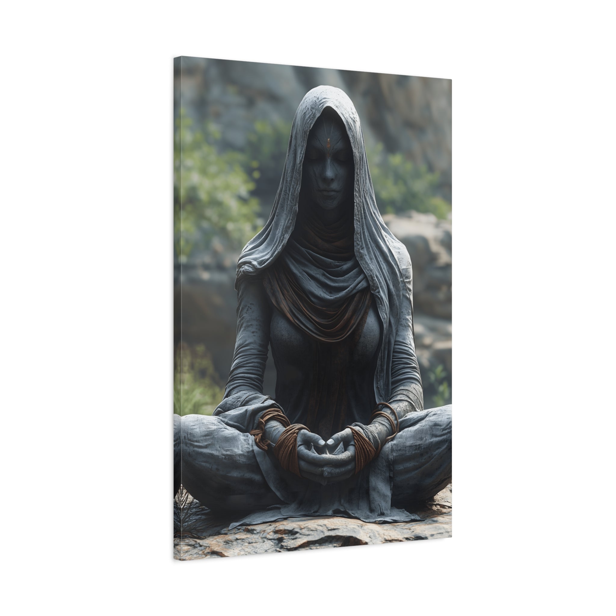 Meditation Wall Art, Zen Decor for Mindfulness, Spiritual Canvas Print, Spiritual Gift, Calm Room Decor, Artwork for Yoga Enthusiasts