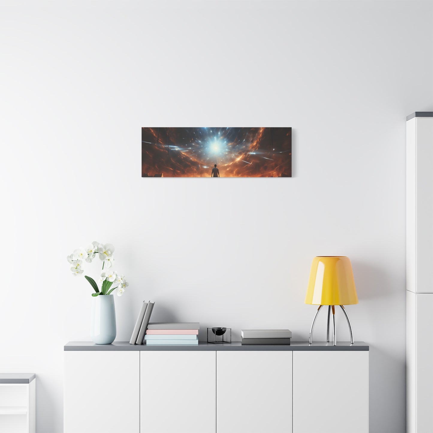 Cosmic Canvas Print, Abstract Art for Home Decor, Inspirational Wall Art, Unique Gift for Art Lovers, Modern Aesthetic