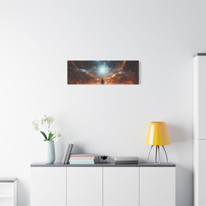 Cosmic Canvas Print, Abstract Art for Home Decor, Inspirational Wall Art, Unique Gift for Art Lovers, Modern Aesthetic