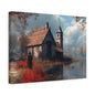 Rustic Art Canvas, Wall Decor, Home Decoration, Cozy Living Room, Nature Scene, Ideal for Holidays
