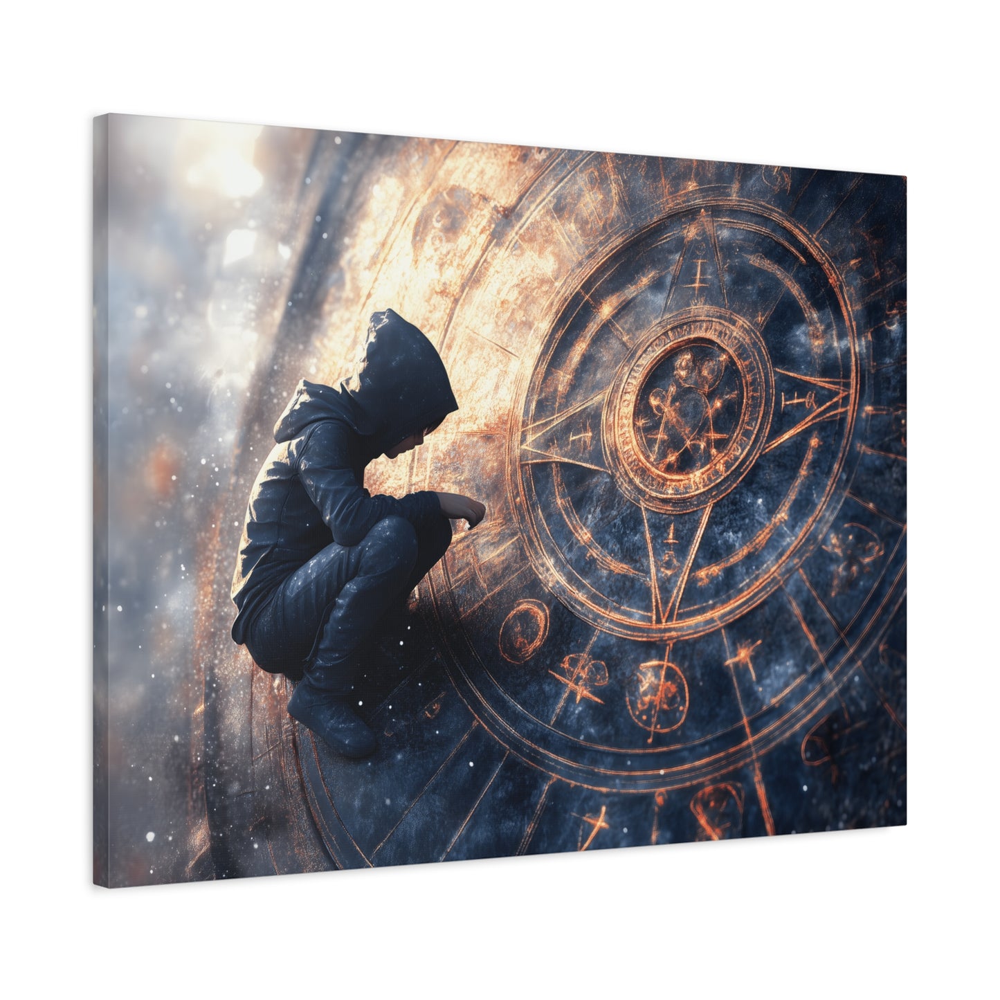 Canvas Print Astrology Clock