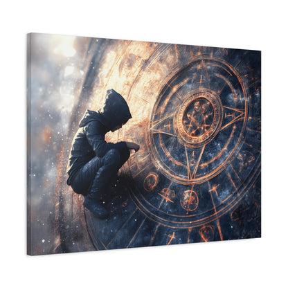 Canvas Print Astrology Clock