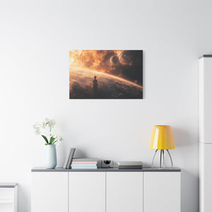 Cosmic Canvas Art Print, Space Wall Decor, Sci-Fi Home Decor, Galaxy Artwork, Astronaut Print, Celestial Gift Ideas