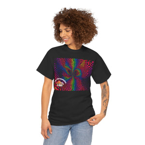 Psychedelic Rainbow Vortex T-Shirt — Trippy Optical Illusion Tee