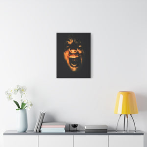 Screaming Face Art Print Canvas, Horror Wall Decor, Macabre Home Accent, Gothic Room Art, Unique Gift Idea