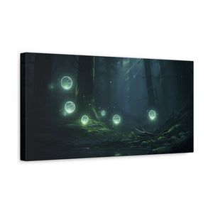 Mystical Forest Canvas Wall Art, Enchanted Decor, Forest Spirit Painting, Home Aesthetic, Nature Lover Gift