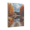 Autumn Décor, Canvas Art, AI Autumn Landscape, Nature Artwork Gift, Modern Wall Hanging, Unique Wall Art