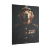 Golden Retriever Military Wall Art - Patriotic Dog Décor for Army, Air Force, Navy, Marines