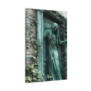 Creepy Gothic Canvas Art, Spooky Decor for Halloween, Wall Art, Unique Gift for Goth Lovers, Eerie Home Decoration