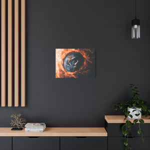 Artistic Canvas Wall Décor, Abstract Home Art, Modern Geometric Decor, Cosmic Art Print, Unique Gift for Art Lovers