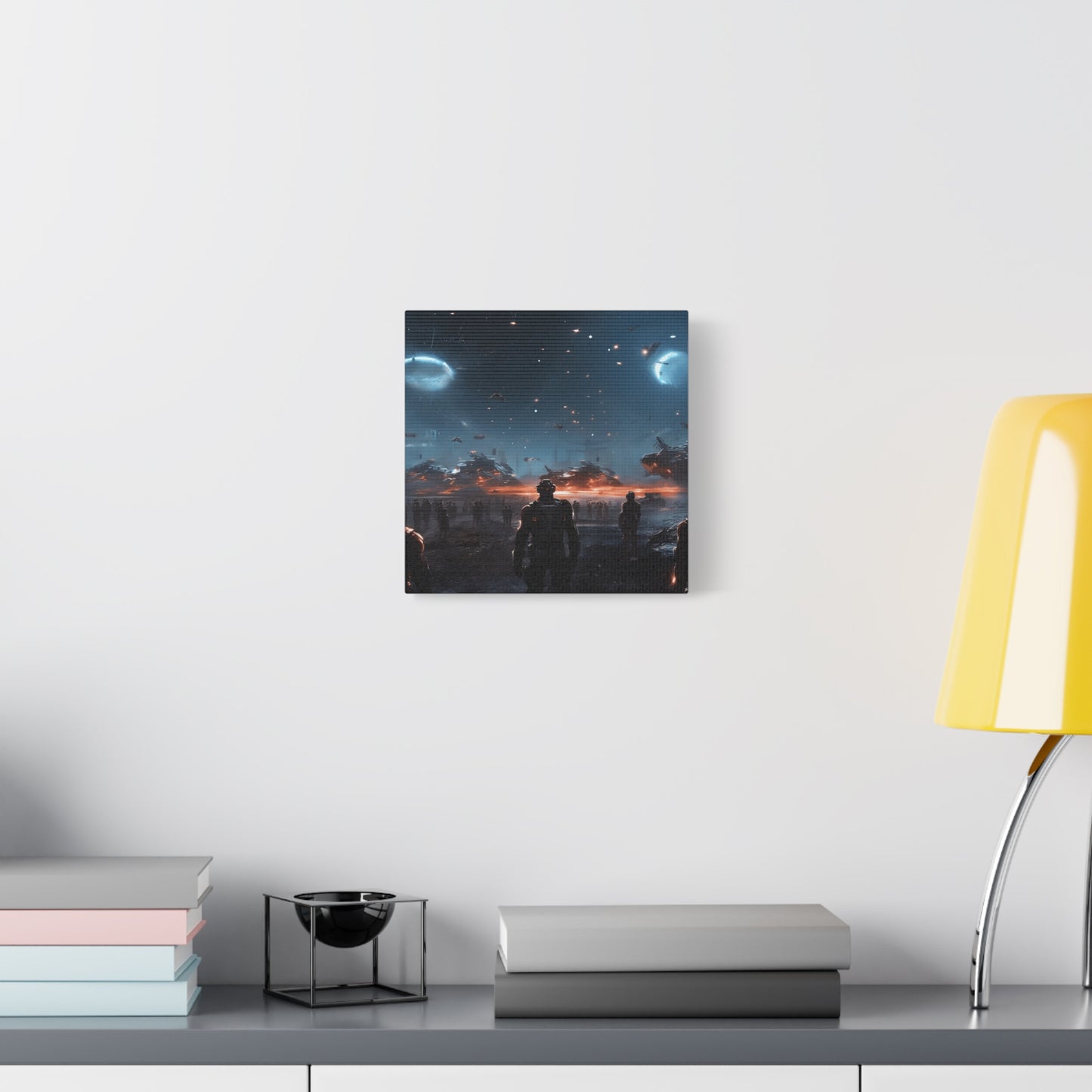 Sci-Fi Wall Art Canvas, Futuristic Decor, Space Art Print, Home Gallery Decoration, Gift for Sci-Fi Lovers