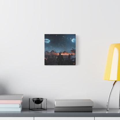 Sci-Fi Wall Art Canvas, Futuristic Decor, Space Art Print, Home Gallery Decoration, Gift for Sci-Fi Lovers