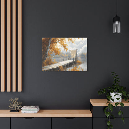 Autumn Serenity Wall Art, Cozy Home Decor, Nature Canvas, Fall Decor, Landscape Artwork, Gift for Nature Lovers