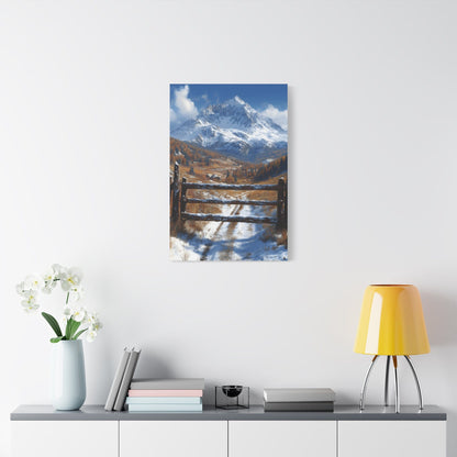 Mountain Landscape Canvas Print, Wall Art, Home Decor, Office Decor, Nature Lover Gift, Cozy Cabin Style