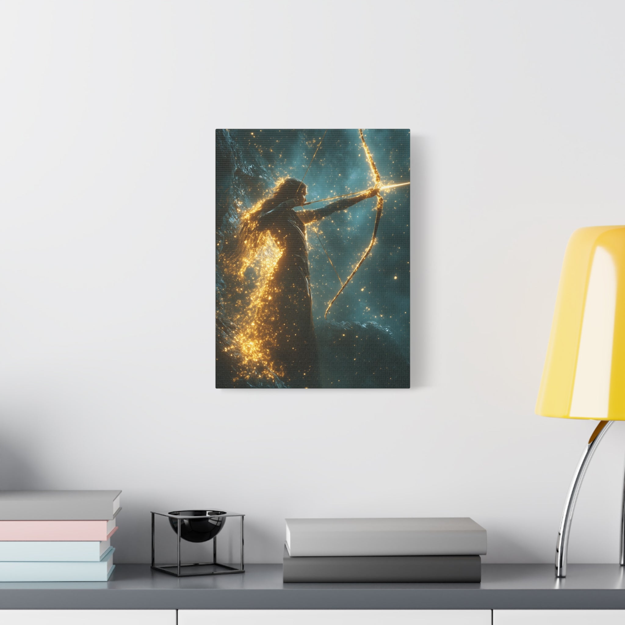 Celestial Archer Canvas Art Print, Dreamy Home Decor for Art Lovers, Gift for Her, Modern Wall Art, Bohemian Room Decor