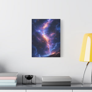 Celestial Canvas Print, Galaxy Wall Art, Home Decor, Starry Night Artwork, Cosmic Print