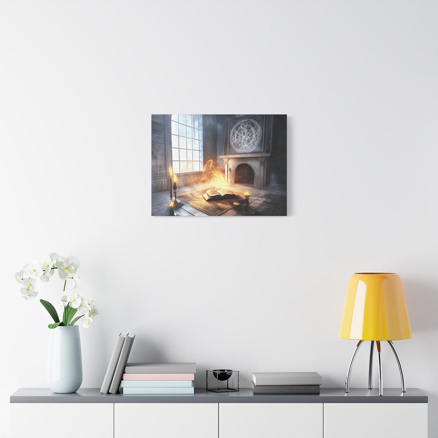 Mystical Canvas Art Print, Wall Decor for Fantasy Lovers, Enchanted Home Decor, Gifts for Book Lovers, Surreal Atmosphere Artwork