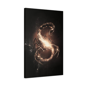 Scorpio Starry Canvas Art | Zodiac Wall Decor, Astrology Gift, Home Decor, Unique Artwork, Birthday Gift