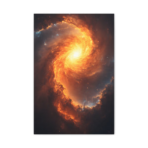 Galactic Swirl Canvas Art, Cosmic Wall Decor, Galaxy Home Decor, Celestial Art Piece, Space-themed Artwork, Gift for Astronomers