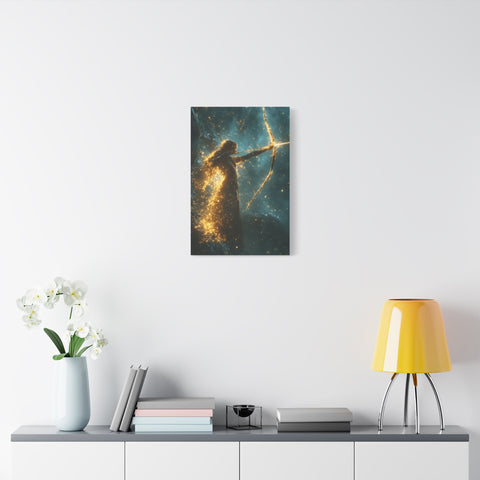 Celestial Archer Canvas Art Print, Dreamy Home Decor for Art Lovers, Gift for Her, Modern Wall Art, Bohemian Room Decor