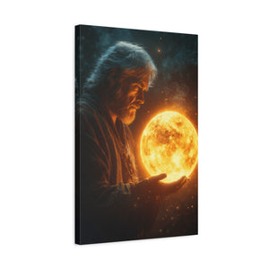 Celestial Guardian Matte Canvas Art, Mystic Wall Decor, Inspiring Home Office Decor, Cosmic Artwork, Spiritual Gift Idea