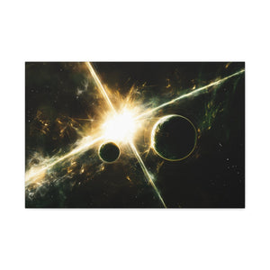 Galaxy Wall Art Canvas, Cosmic Decor, Space Artwork, Home Decoration, Gift for Astronomers, Interstellar Art Prints