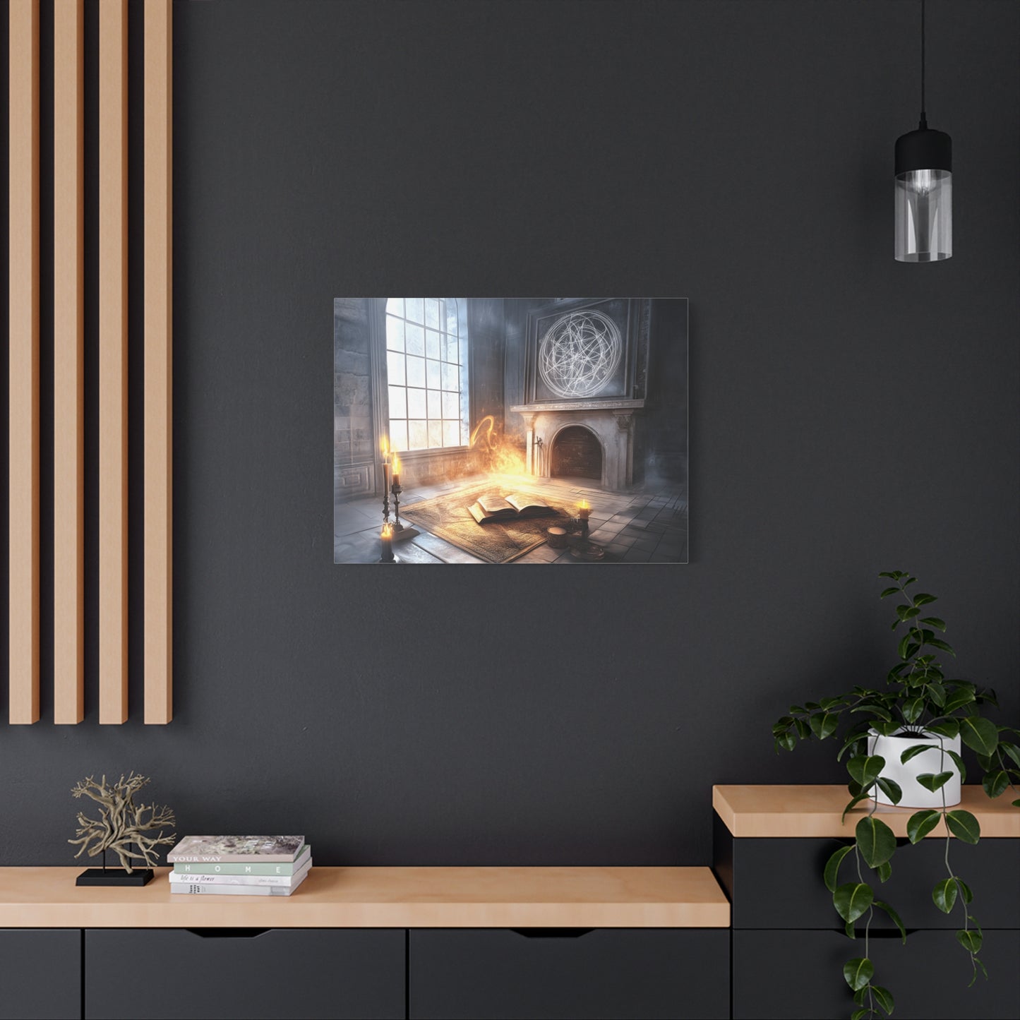 Mystical Canvas Art Print, Wall Decor for Fantasy Lovers, Enchanted Home Decor, Gifts for Book Lovers, Surreal Atmosphere Artwork