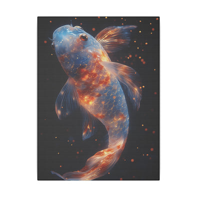 Canvas Art, Pisces Astrological Sign, Stretched Canvas Print, AI Art, Matte Finish, Home Décor Wall Art