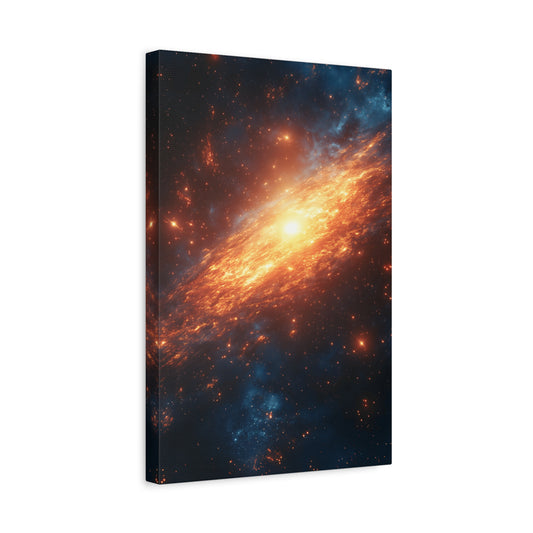Cosmic Wall Art Canvas Print, Galaxy Decor for Home, Astronomy Gift, Space Lover Art