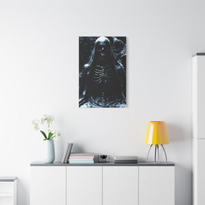 Gothic Canvas Art, Dark Aesthetic Print, Macabre Decor, Skull Artwork, Spooky Home Decor, Halloween Decoration, Unique Wall Art