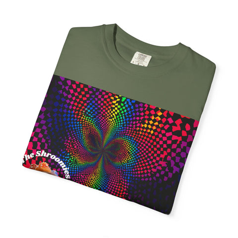 Psychedelic Shroom T-Shirt, Unisex Tie-Dye Tee for Festivals, Bohemian Style Shirt, Trippy Graphic Top, Gift for Mushroom Lovers