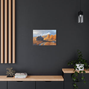 Autumn Landscape Canvas Wall Art, Cozy Home Decor, Nature Print for Living Room, Gift for Art Lovers, Rustic Fall Artwork