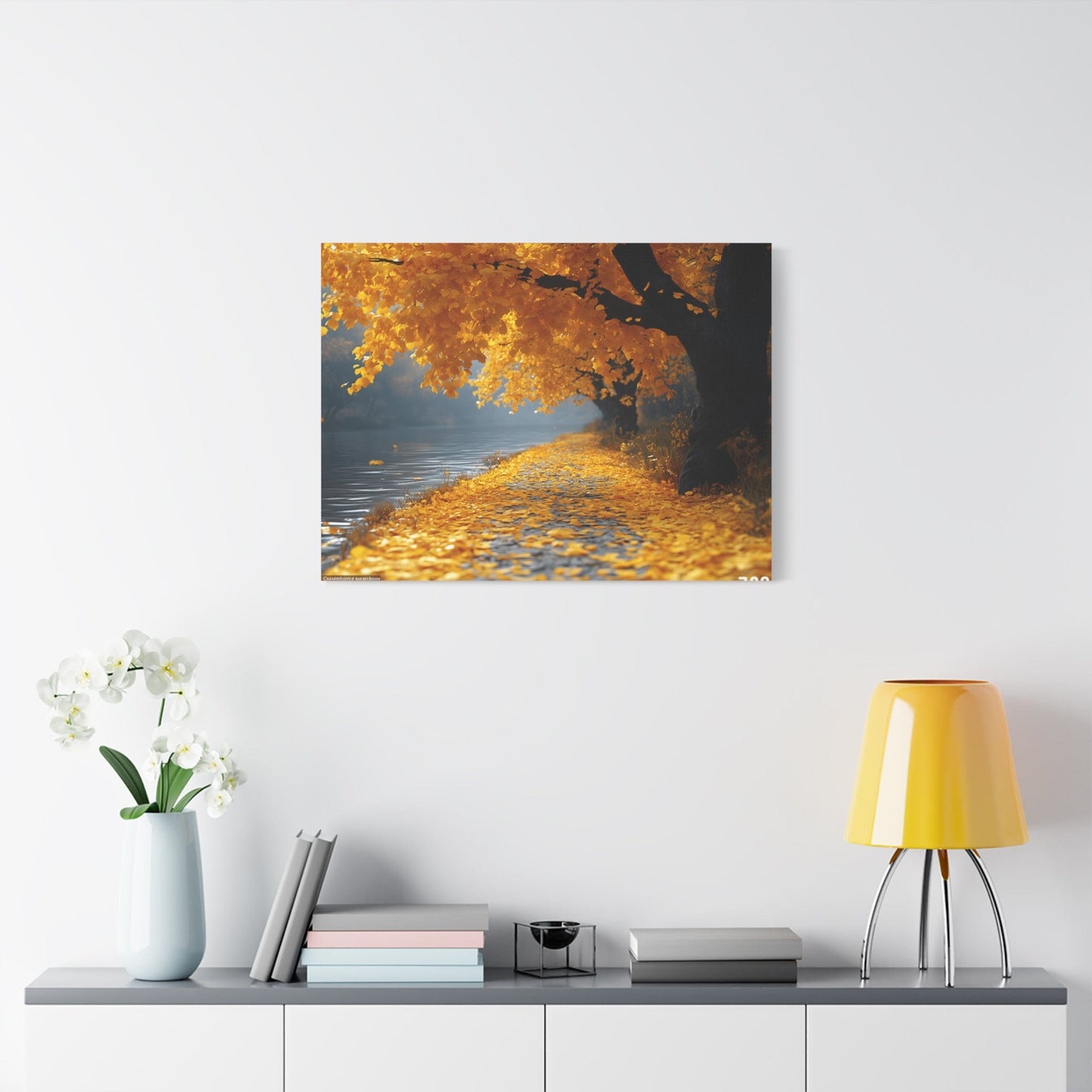 Autumn Serenity Canvas Wall Art, Fall Decor, Nature Photography, Thanksgiving Gift, Home Wall Decoration