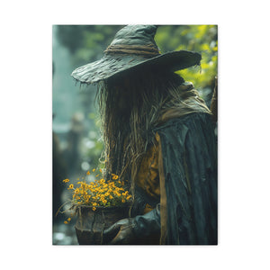 Mystical Canvas Art Print, Wall Decor, Nature Lover Gift, Autumn Decor, Wizard Painting, Fantasy Artwork
