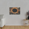 Cosmic Explosion Wall Art Print, Fiery Eclipse Abstract Décor, Galaxy Space Artwork, Modern Home Décor, Celestial Gift Idea