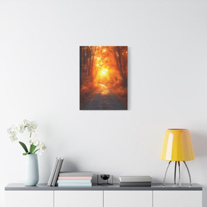 Autumn Pathway Canvas Print, Fall Décor, Nature Wall Art, Home Décor, Gift for Nature Lovers