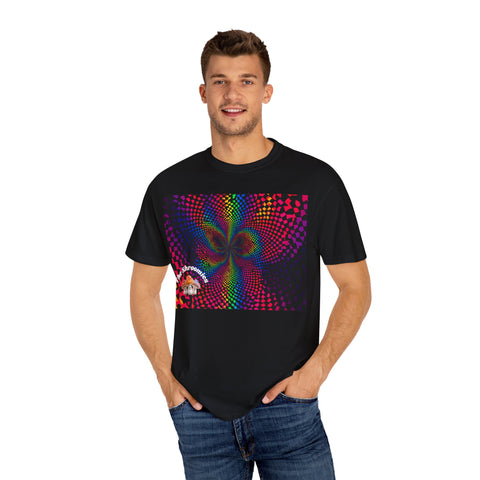 Psychedelic Shroom T-Shirt, Unisex Tie-Dye Tee for Festivals, Bohemian Style Shirt, Trippy Graphic Top, Gift for Mushroom Lovers