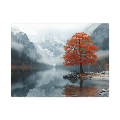 Autumn Landscape Canvas Print, Nature Art, Wall Decor, Home Aesthetic, Fall Vibe, Gift for Nature Lovers