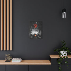 Mystical Campfire Canvas Print, Art Decor for Witchcraft, Halloween Nights, Boho Style, Unique Home Decoration, Gift for Spiritual Seekers