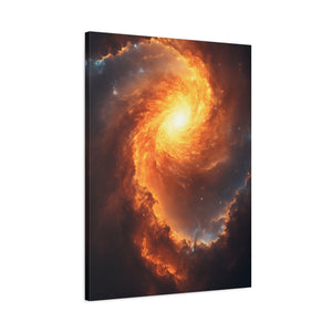 Galactic Swirl Canvas Art, Cosmic Wall Decor, Galaxy Home Decor, Celestial Art Piece, Space-themed Artwork, Gift for Astronomers