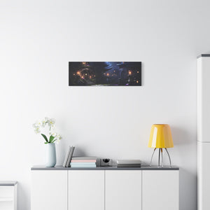 Ethereal Mystic Village Canvas Print, Perfect Wall Art for Fantasy Lovers, Home Décor, Gift Idea for Special Occasions, Magical Scene